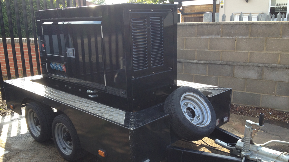 Hampshire Stage Hire 20KVA Ultra Silent Road Towable Diesel Generator