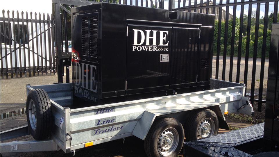 Hampshire Stage Hire 60KVA Ultra Silent Road Towable Diesel Generator